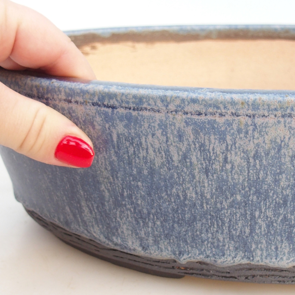 Bonsaischale 33 x 26,5 x 9,5 cm , Farbe blau