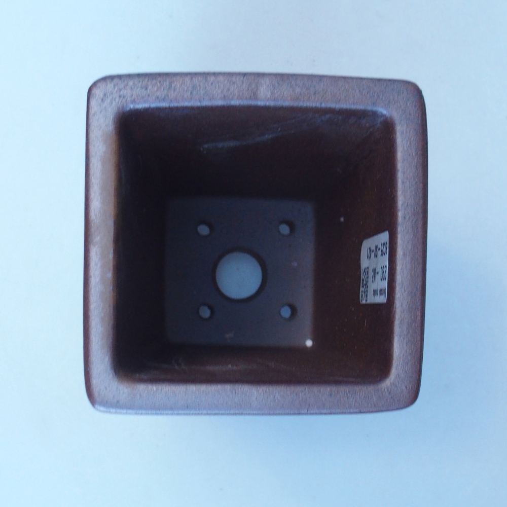 Schale 9 x 9 x 16,5 cm braun