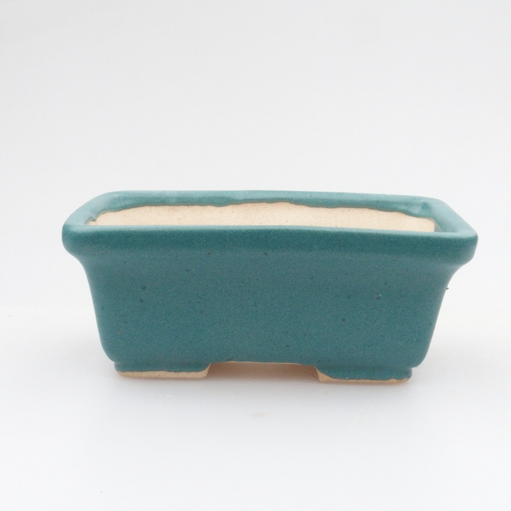 Keramik Bonsai Schale 6,5 x 4 x 2,5 cm, Farbe blau