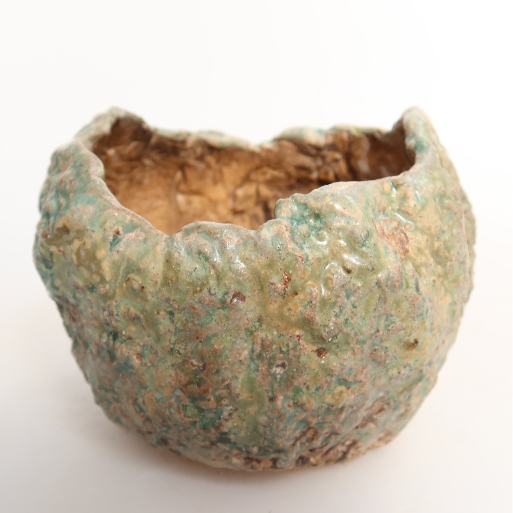 Keramikschale  7,5 x 7 x 6,5 cm, Farbe: grün