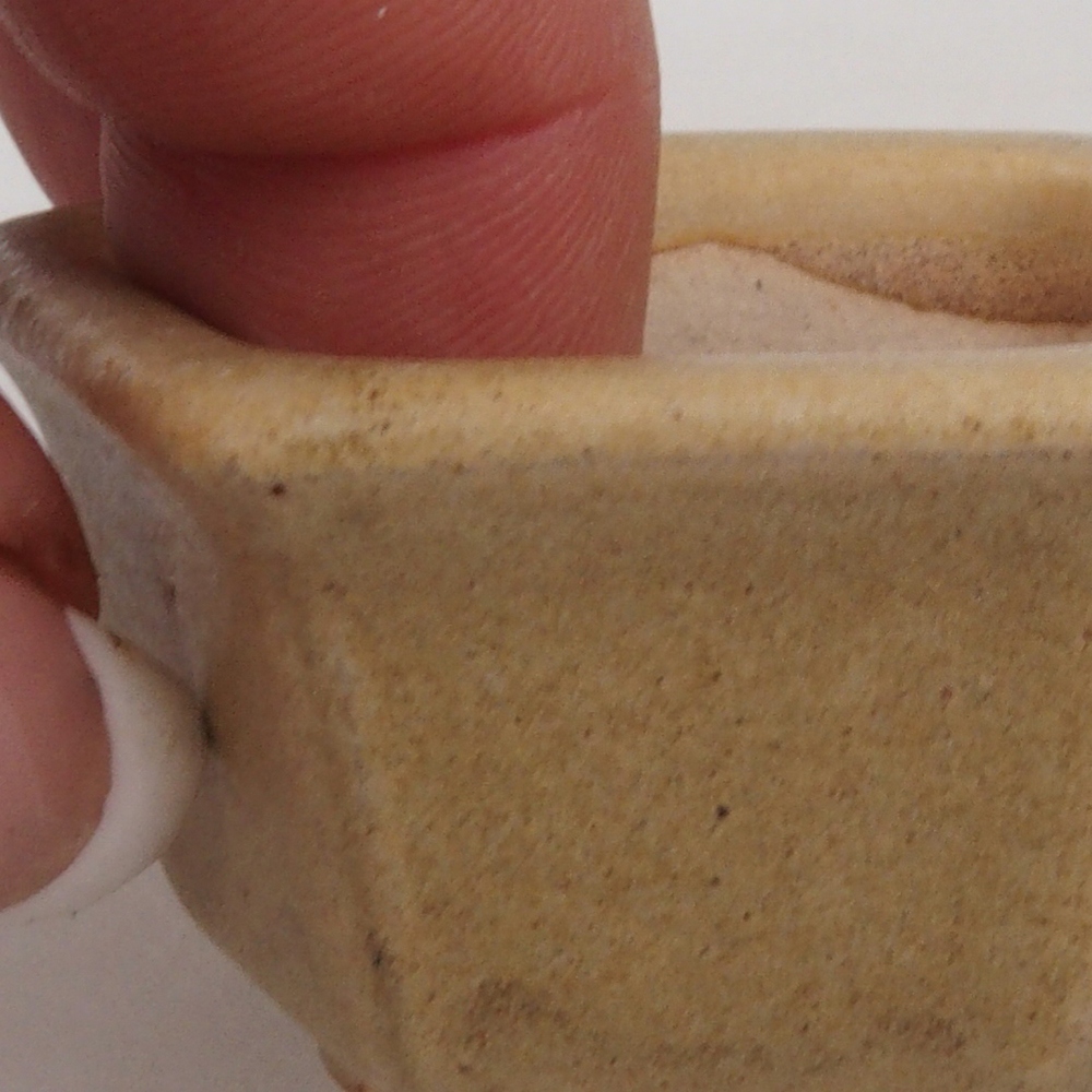 Mini-Bonsaischale 5 x 4,5 x 3  cm, Farbe braun
