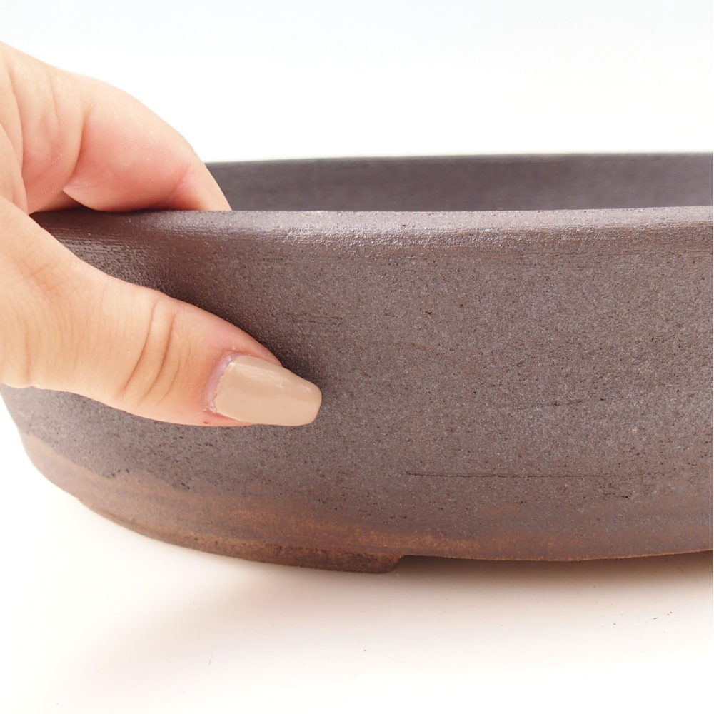 Bonsaischale 32,5 x 25,5 x 7 cm , Farbe braun