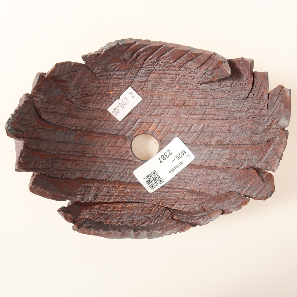 Keramikschale  15,5 x 12 x 9 cm, Farbe: braun