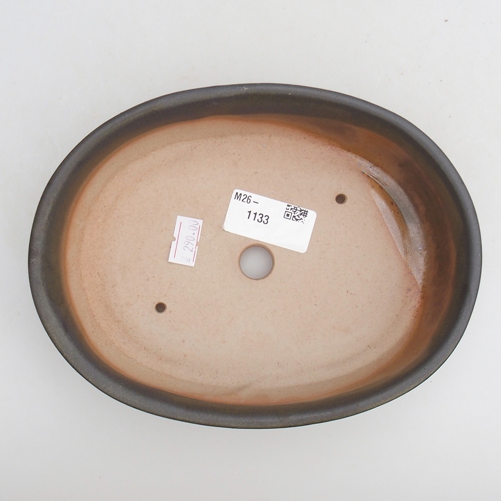 Bonsaischale aus Keramik 19 x 14 x 4,5 cm, grün