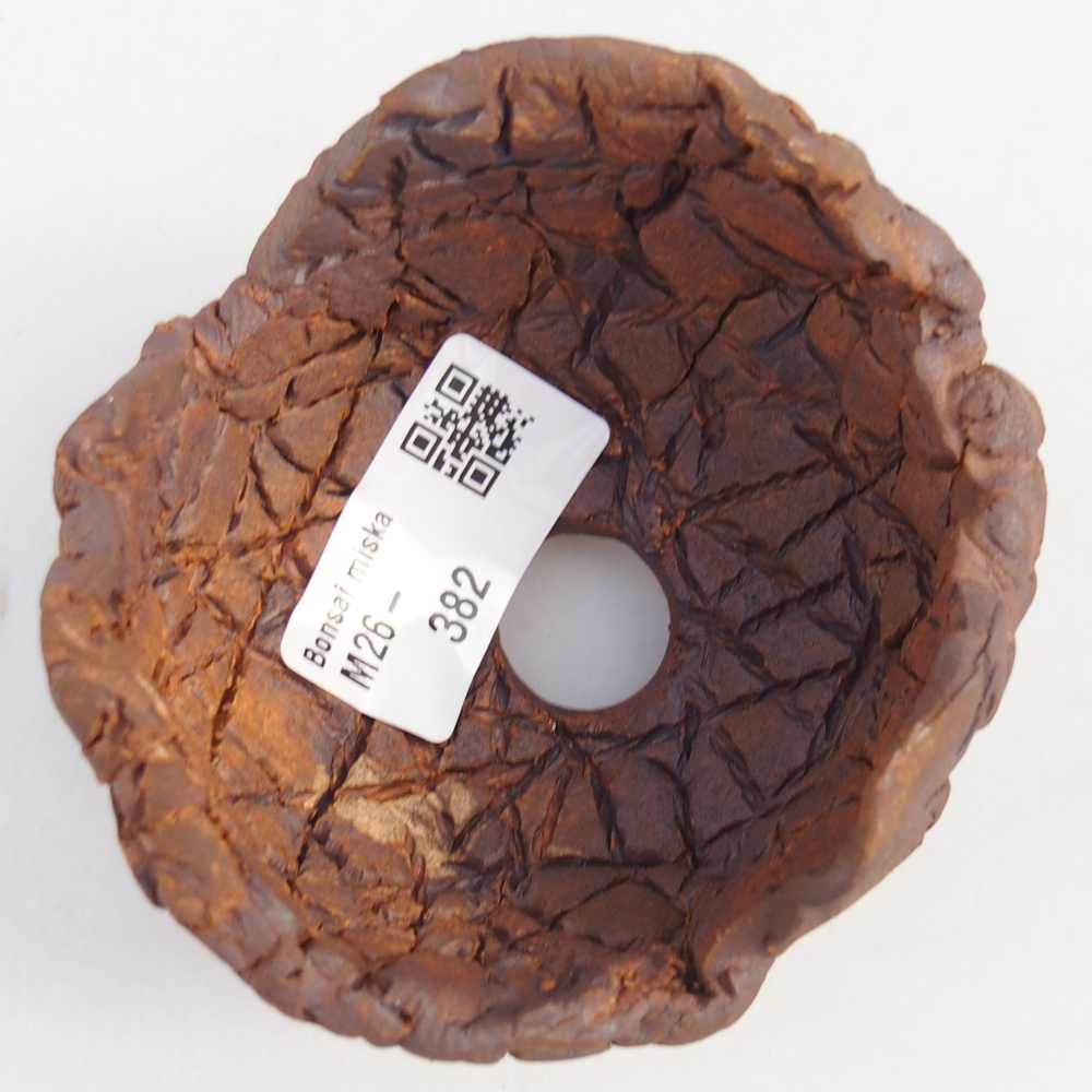 Keramische Schale 8,5 x 8,5 x 6 cm , Farbe braun