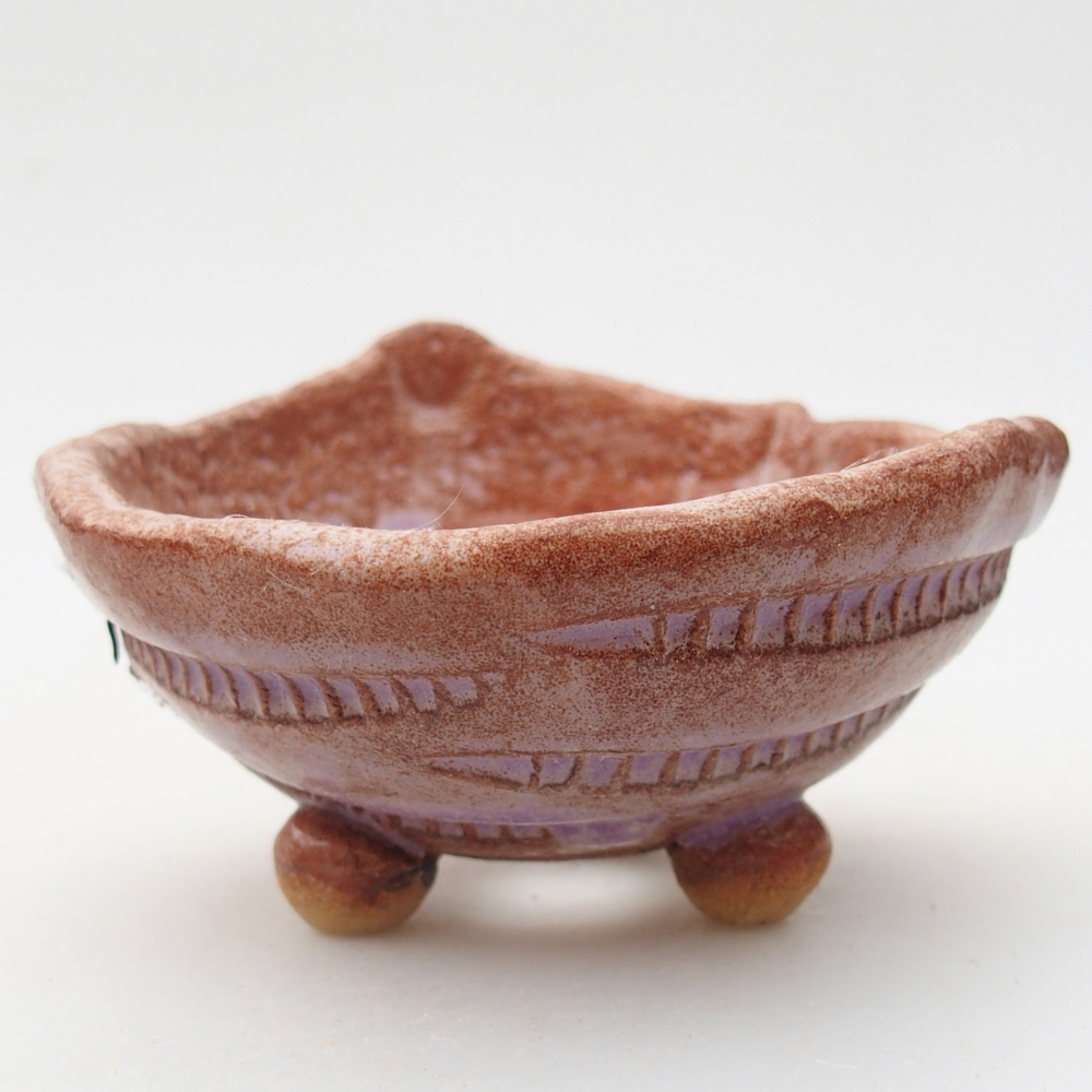 Keramikschale 9 x 8,5 x 6,5 cm , Farbe lila