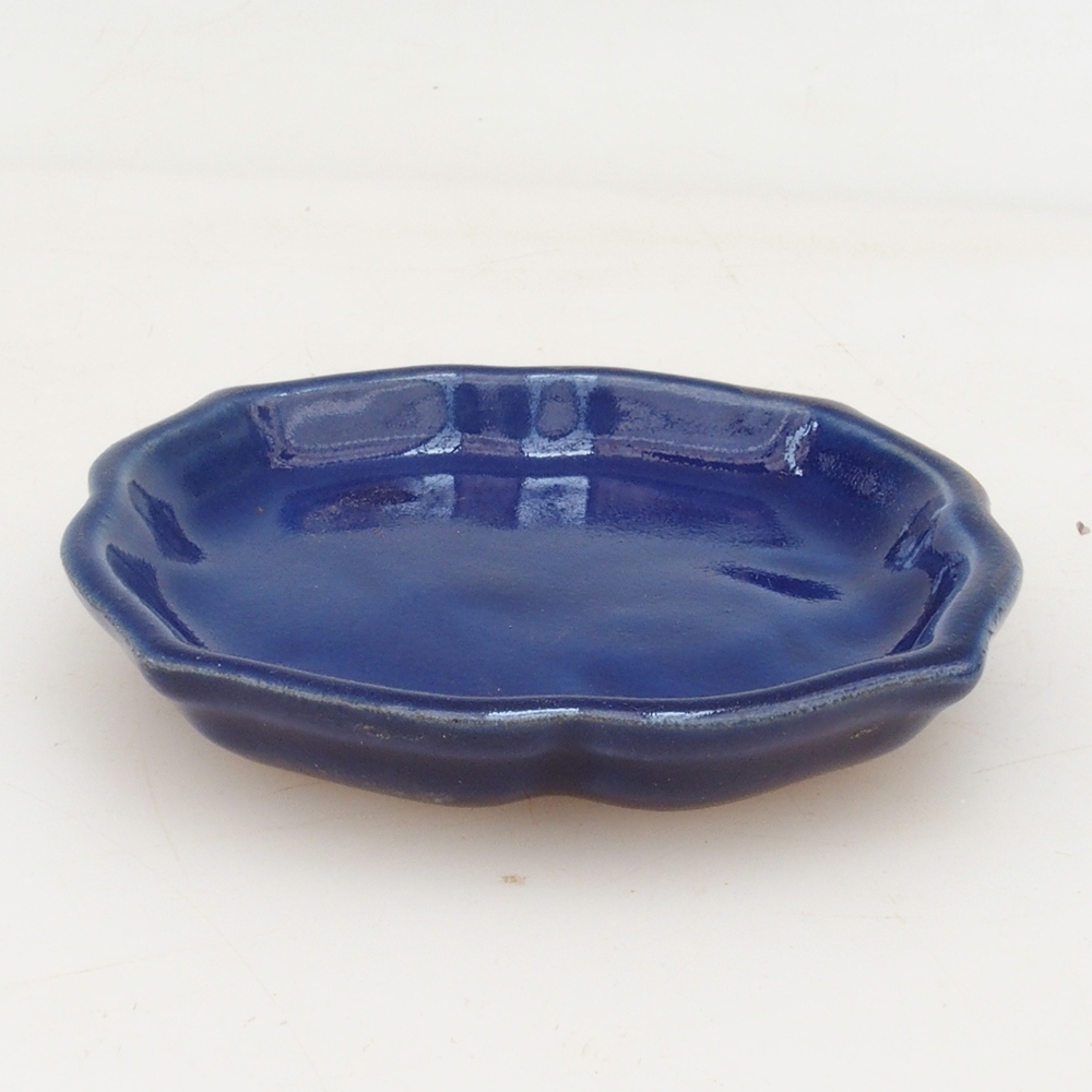 Keramikschale H95 - 8 x 8 x 1 cm - blau