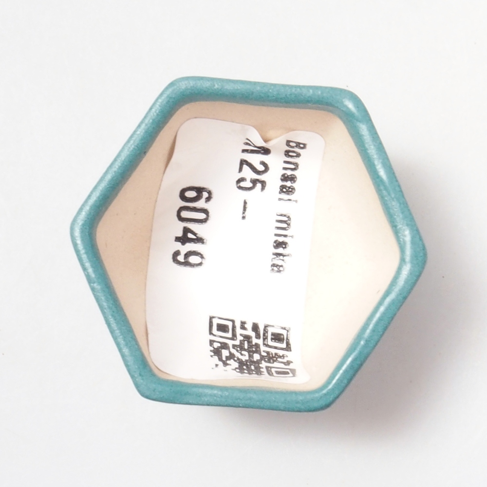 Keramik Bonsai Schale 3,5 x 3,5 x 2 cm, Farbe blau