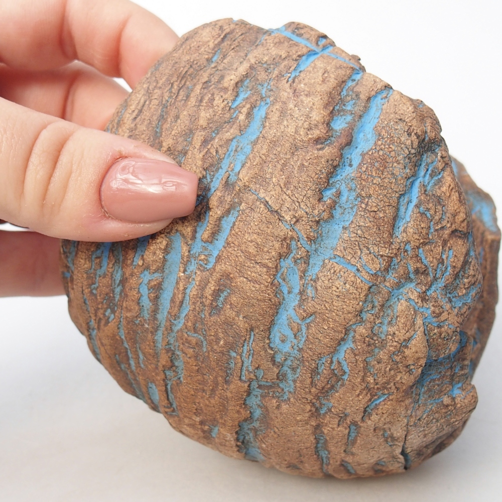 Keramikschale 10 x 9,5 x 10,5 cm , Farbe blau