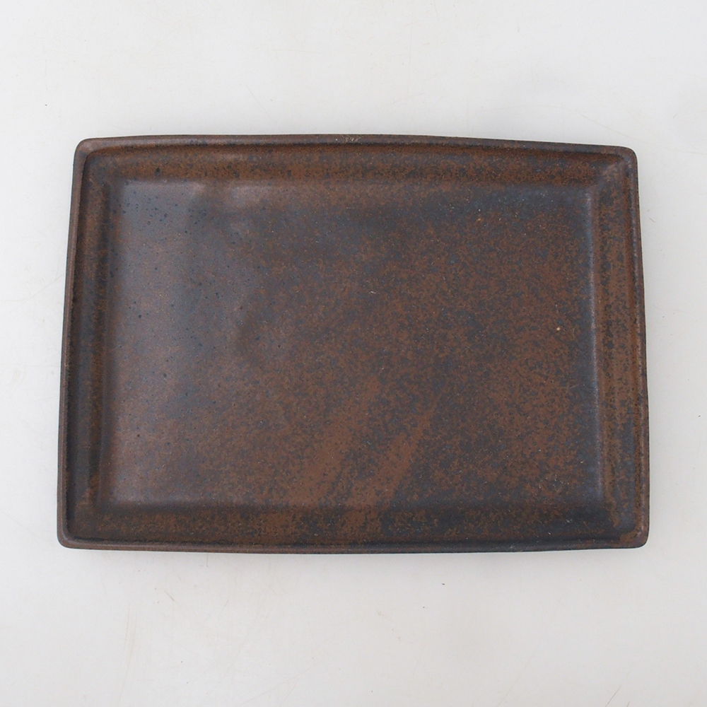 Bonsai-Schale rechteckig 19,5 x 14 x 1,5 cm – braun