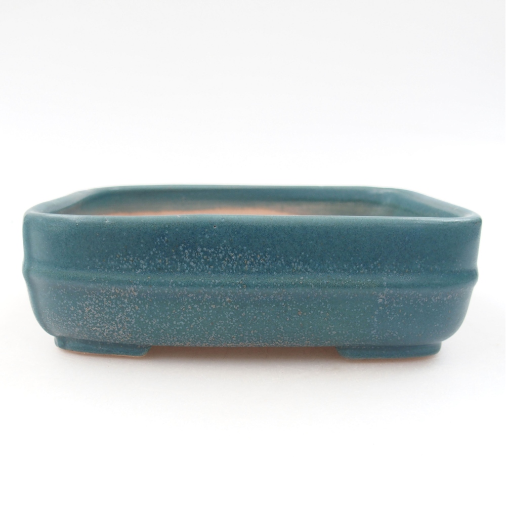 Keramik-Bonsaischale 14 x 12 x 4,5 cm, Farbe blau