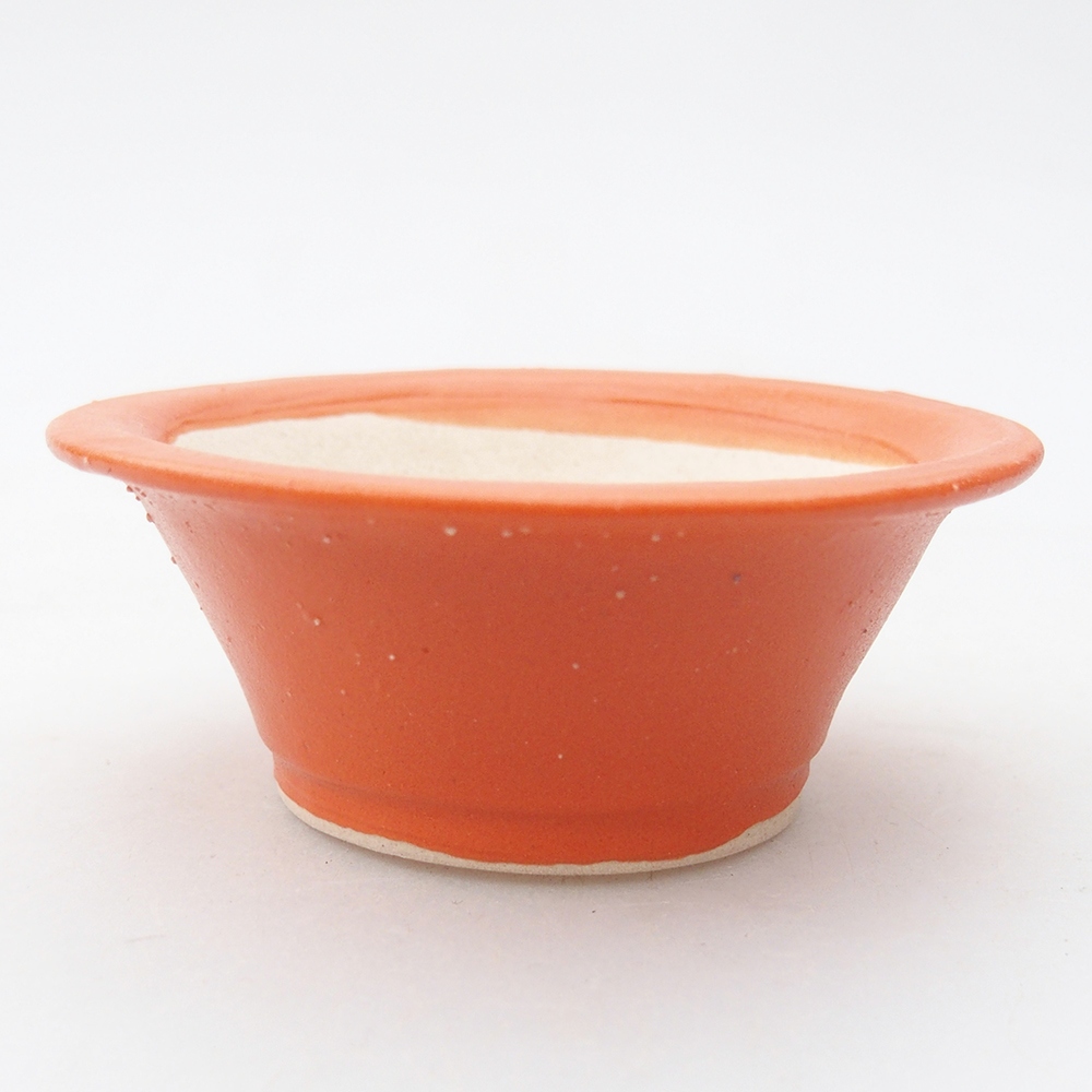 Mini-Bonsaischale 7,5 x 7,5 x 3 cm, orange