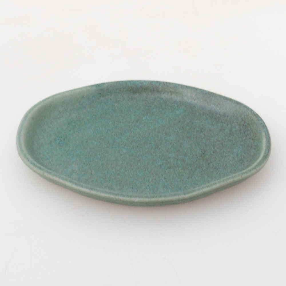 Keramikschale H05 - 11 x 8,5 x 1 cm - grün