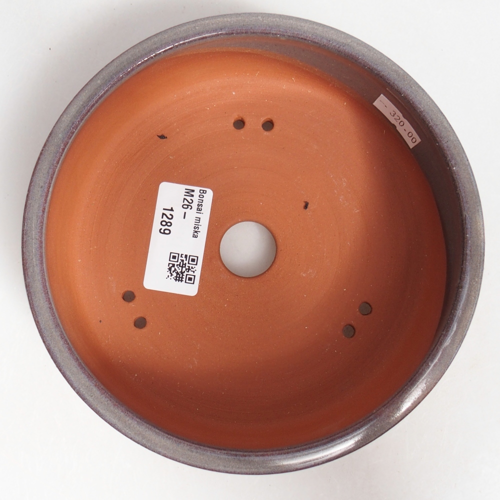 Bonsaischale aus Keramik 15 x 15 x 5 cm, grau