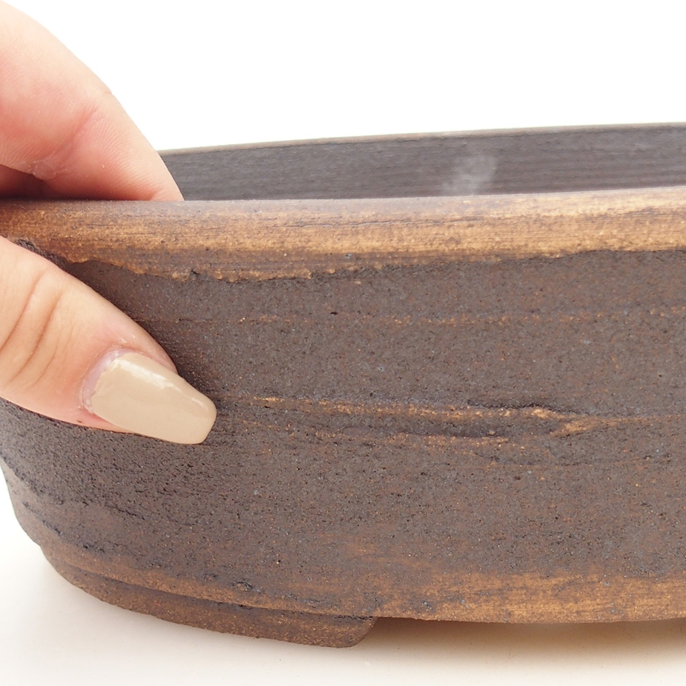 Bonsaischale 26 x 20 x 8 cm , Farbe braun