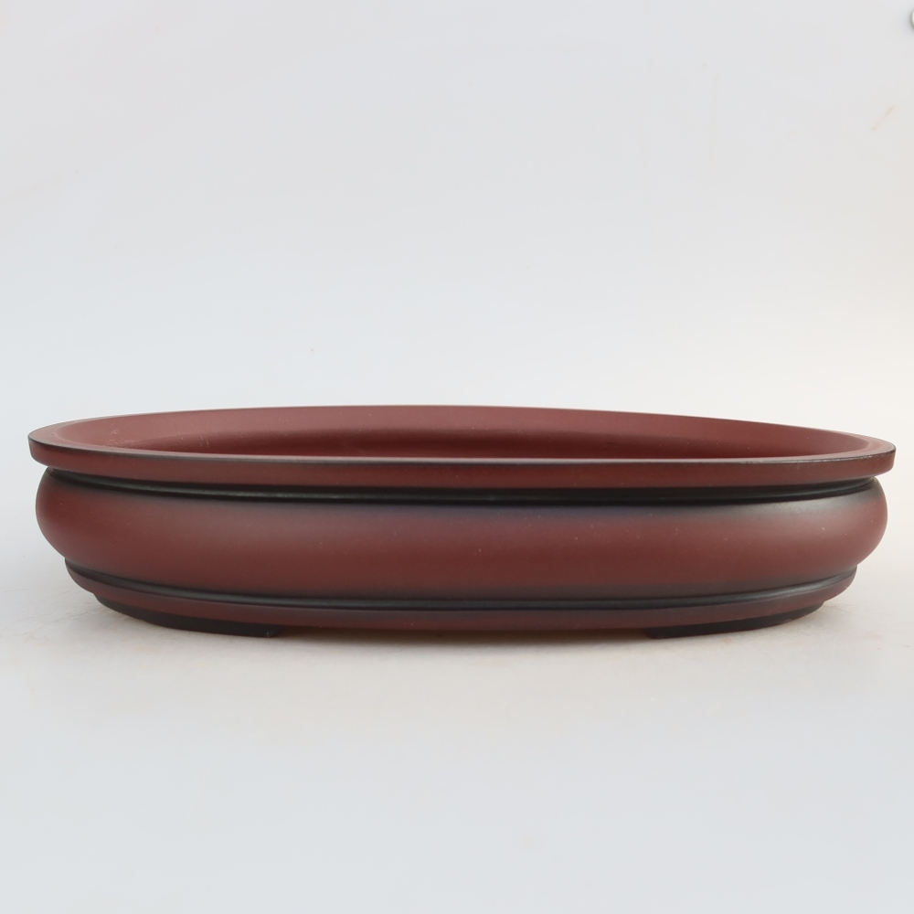 Keramikschale  31 x 23,5 x 5,5 cm, Farbe: Ziegelrot