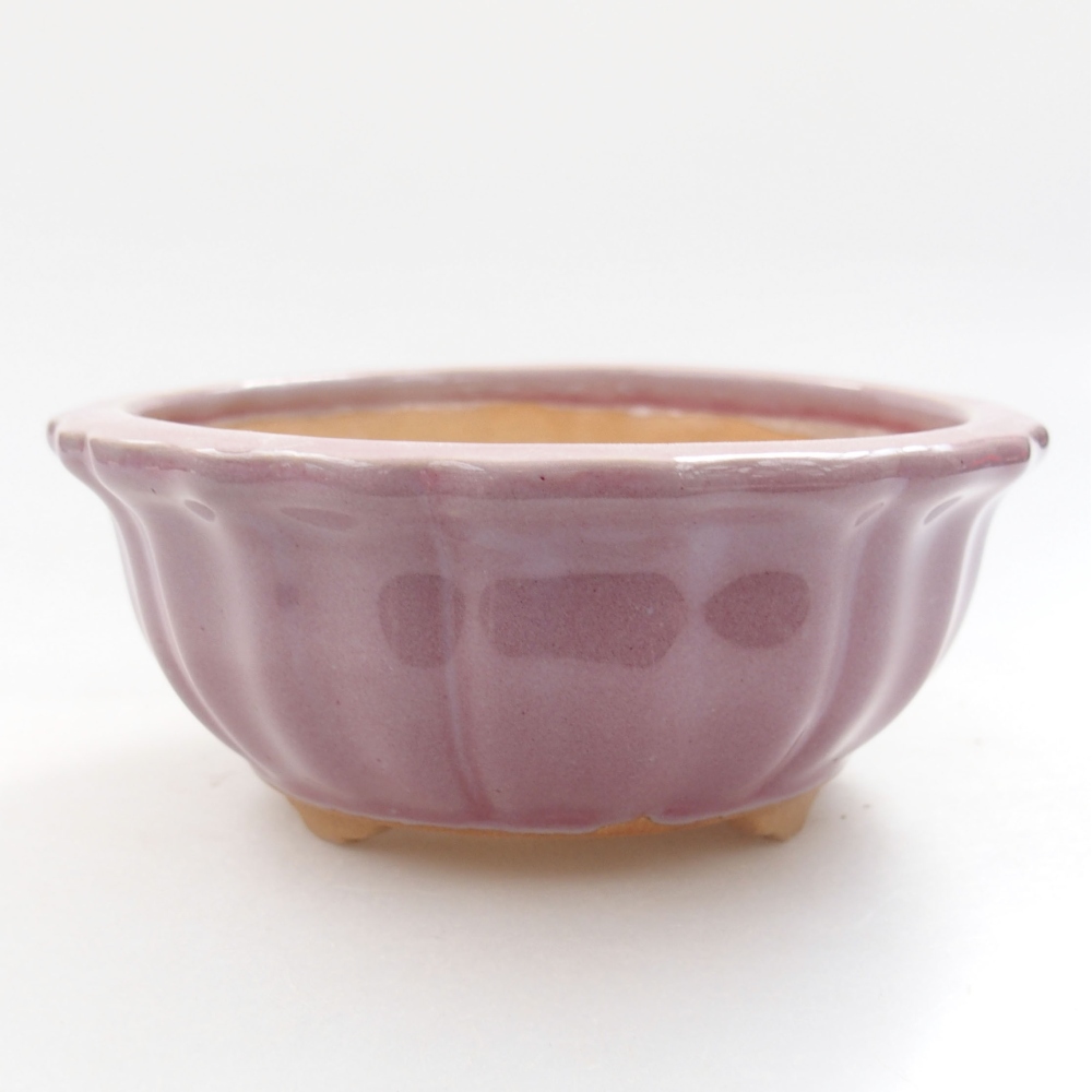 Keramik-Bonsaischale 11,5 x 11,5 x 5 cm, Farbe  rosa