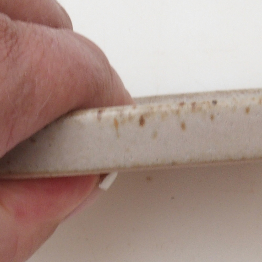 Bonsai-Schale quadratisch 9 x 9 x 1 cm – beige