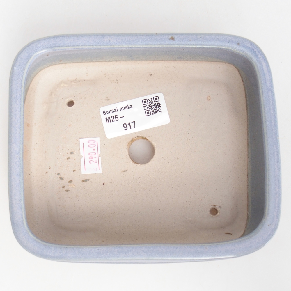 Bonsaischale aus Keramik 14,5 x 12,5 x 4,5 cm, Farbe blau
