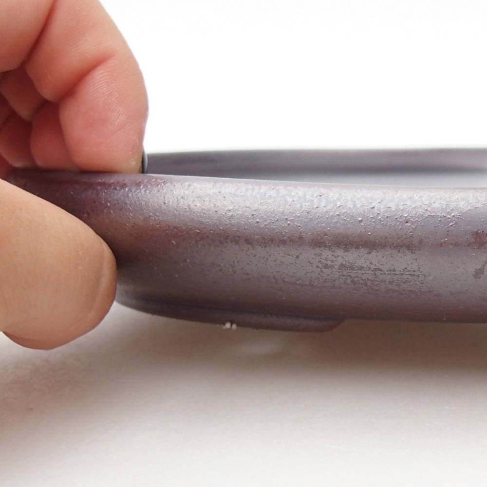Keramik-Bonsaischale 22,5 x 17 x 3 cm, Farbe metalische