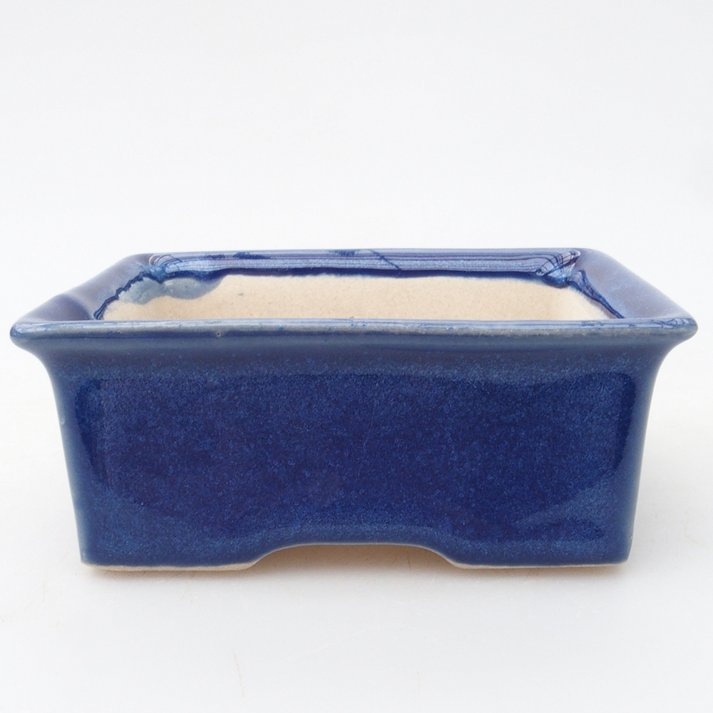 Mini-Bonsaischale 8 x 7 x 3,5 cm, Farbe blau