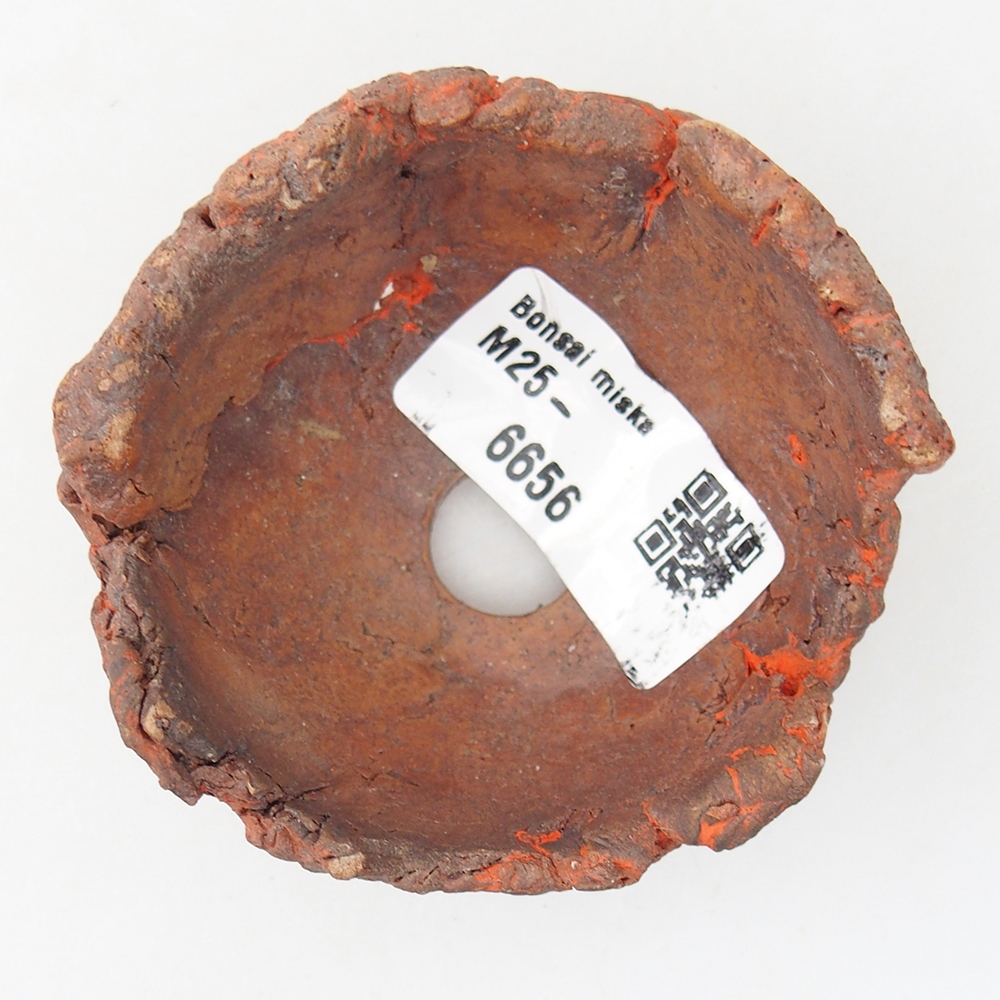 Keramikschale 7 x 7 x 3,5 cm , Farbe orange