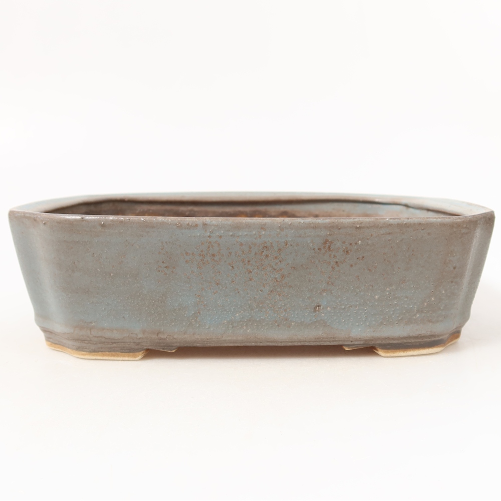 Keramik-Bonsai-Schale 21,5 x 18 x 6 cm, Farbe: Blau