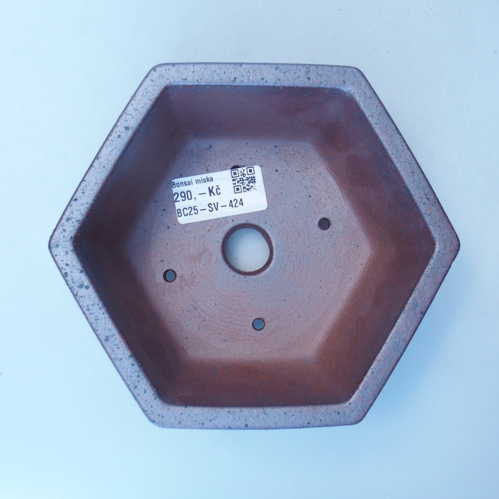 Schale 15 x 13,5 x 7,5 cm braun