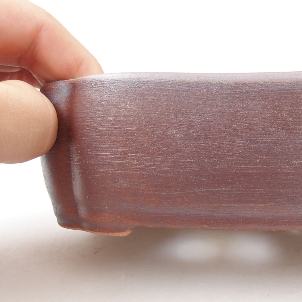 Keramik-Bonsaischale 12 x 9 x 4,5 cm, Farbe  metallische