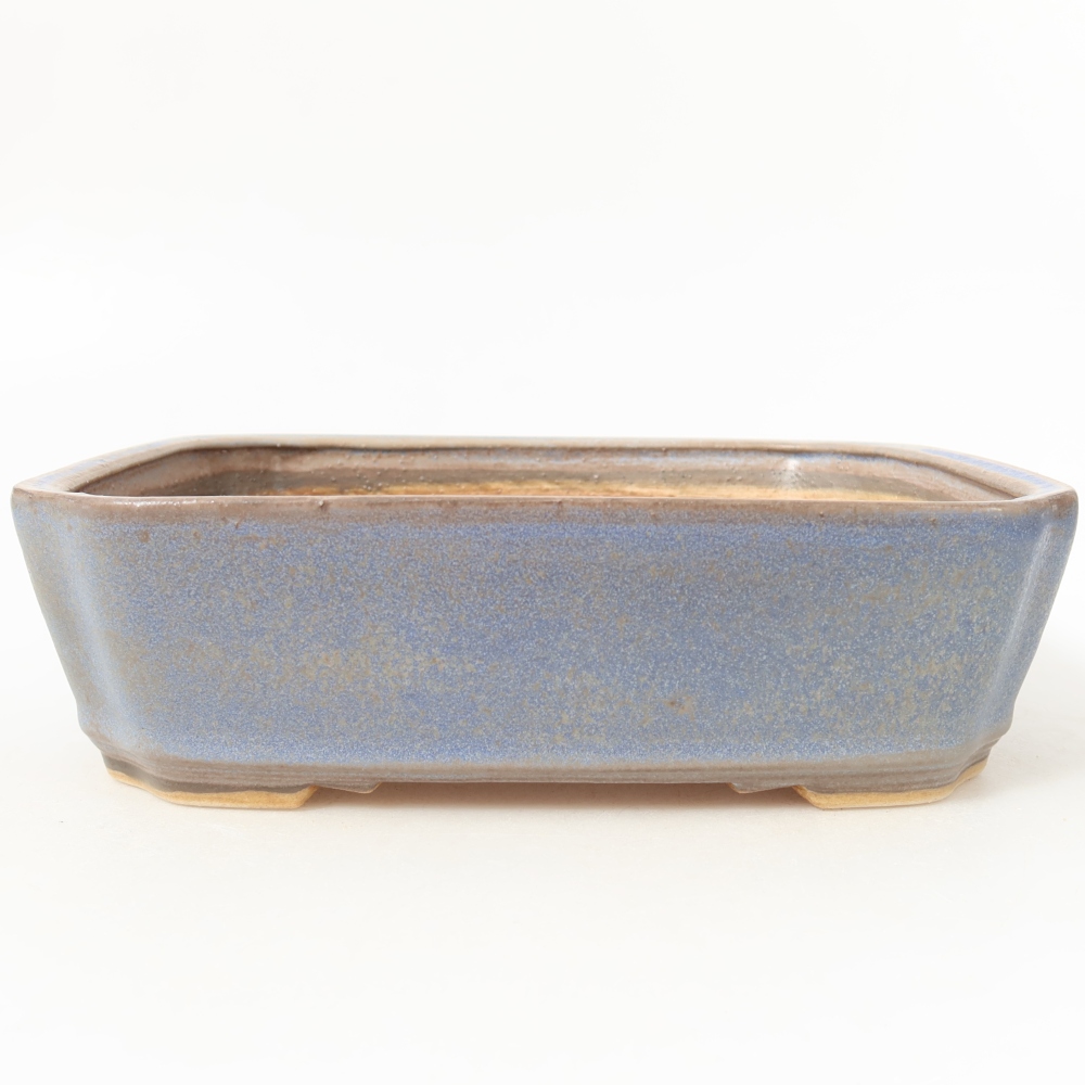 Keramik-Bonsai-Schale 21,5 x 18 x 6 cm, Farbe: Blau