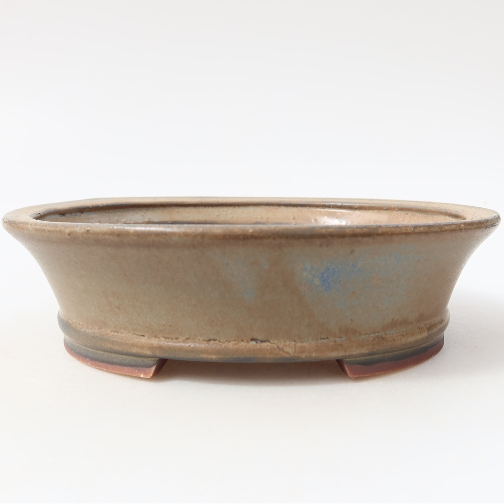 Keramik-Bonsai-Schale 17,5 x 16,5 x 5 cm, Farbe: Blau