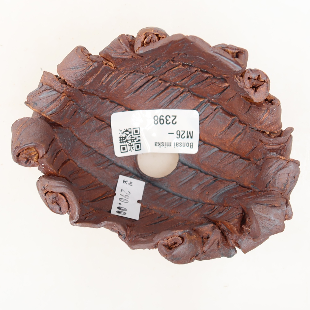 Keramikschale  11 x 8 x 6,5 cm, Farbe: braun