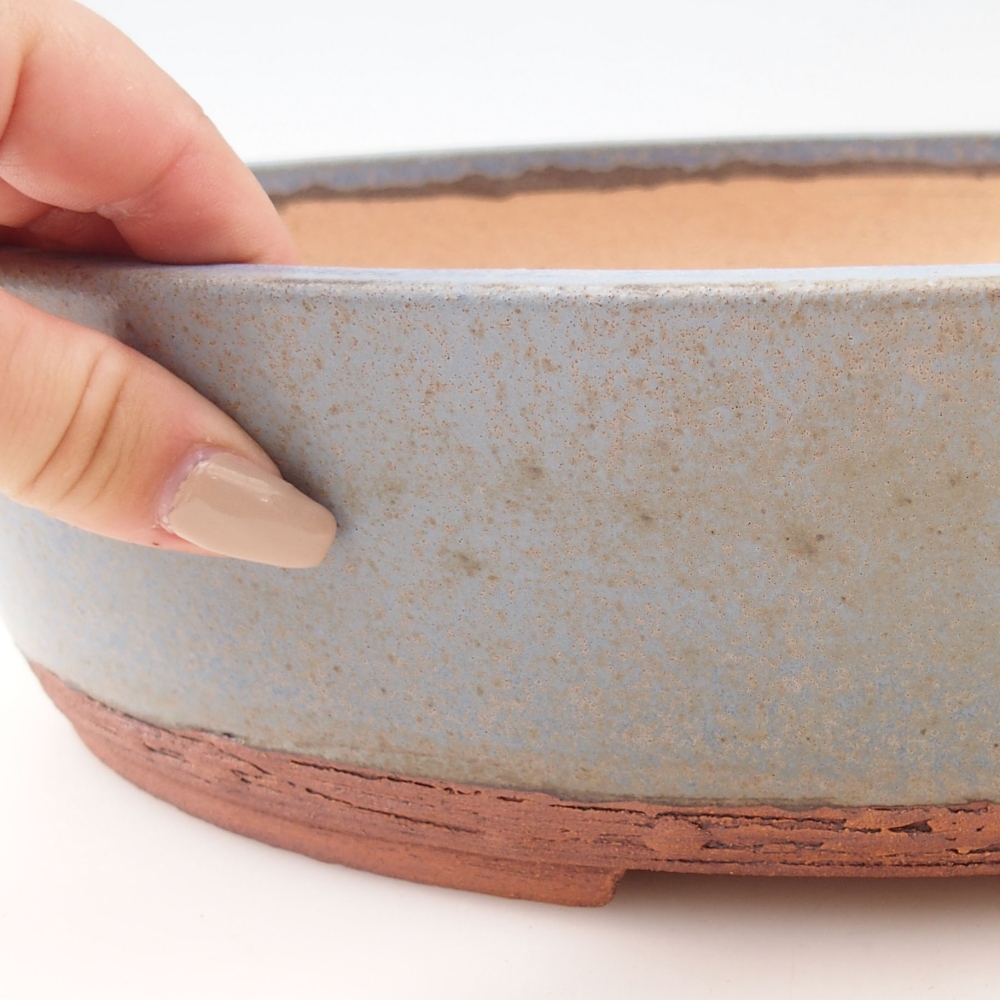 Bonsaischale 33 x 26 x 8 cm , Farbe blau