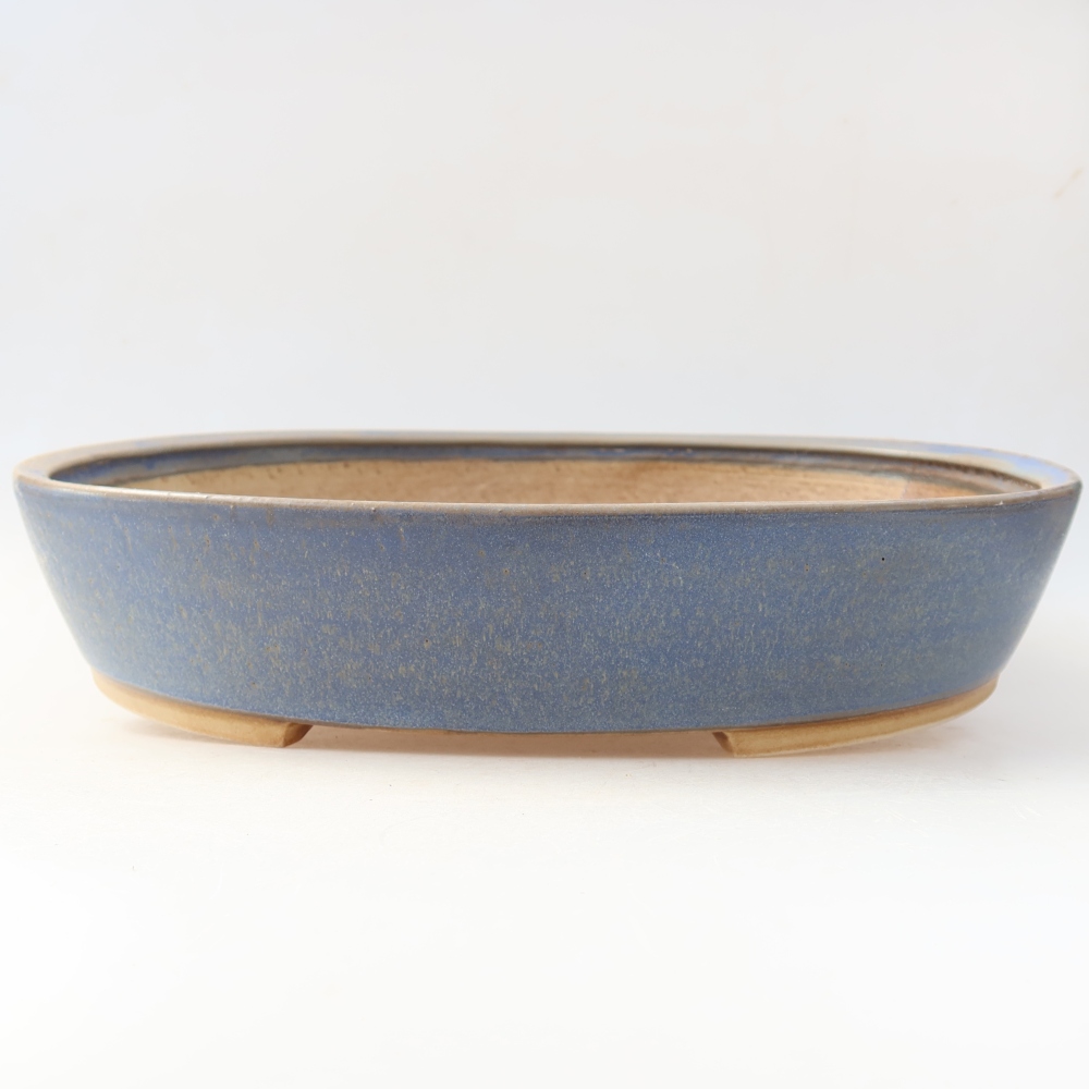 Keramik-Bonsai-Schale, 32 x 27,5 x 6,5 cm, Farbe: Blau