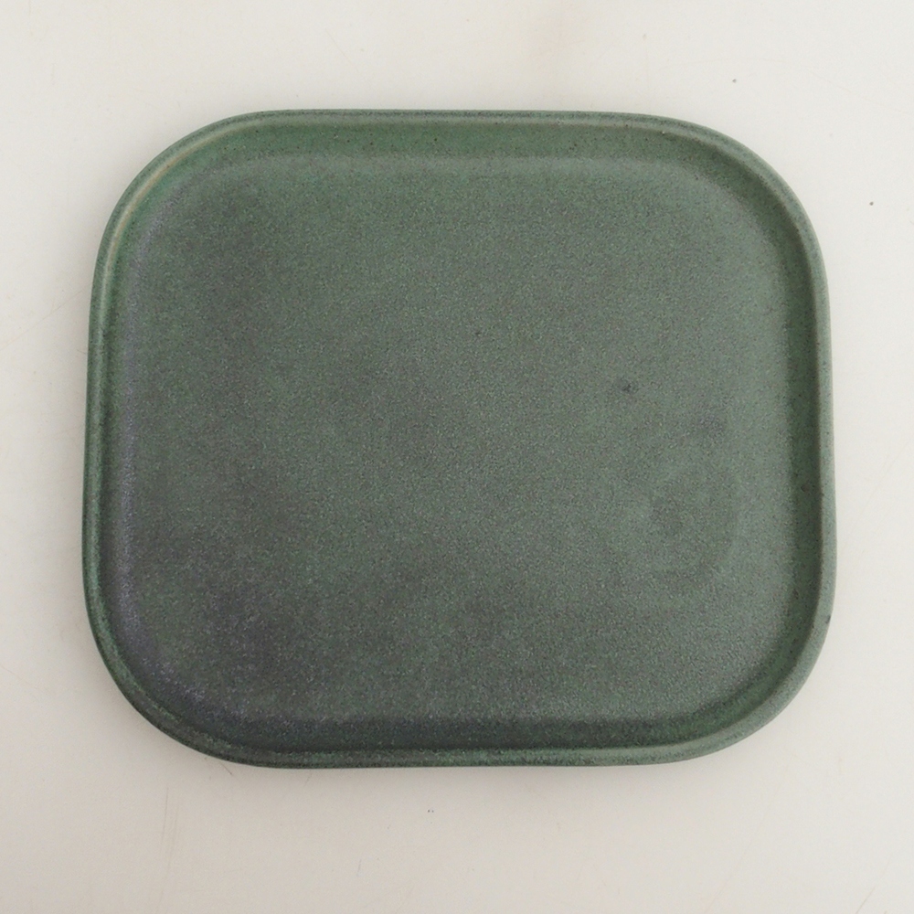 Keramikschale H36 – 17,5 x 15 x 1 cm – grün
