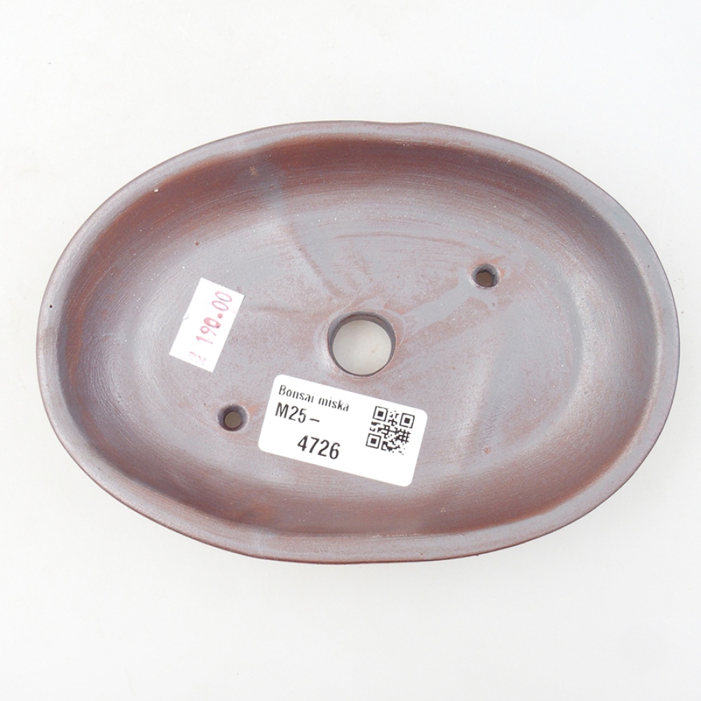 Keramik-Bonsaischale 15,5 x 11 x 3 cm, Farbe metallishe