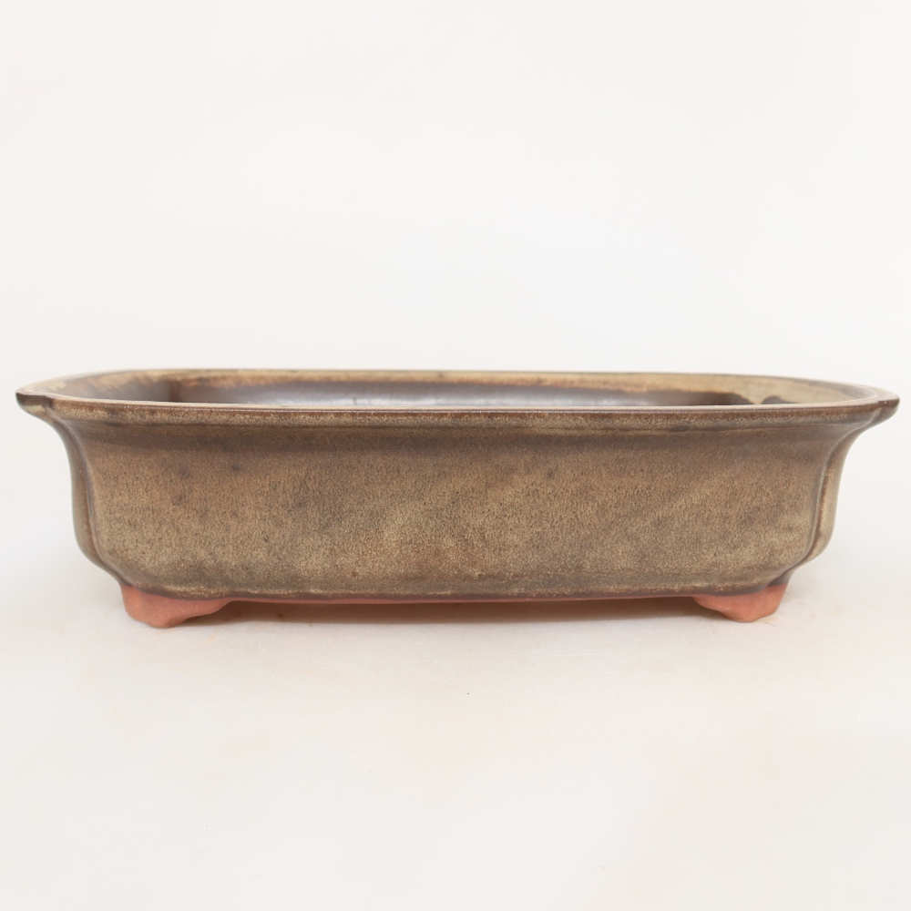 Keramikschale  24 x 17 x 6 cm, Farbe: braun