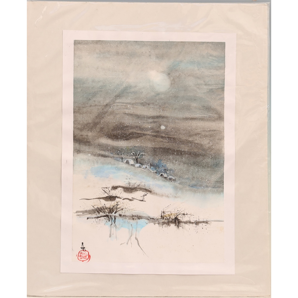 Kalligraphie – Winterlandschaft