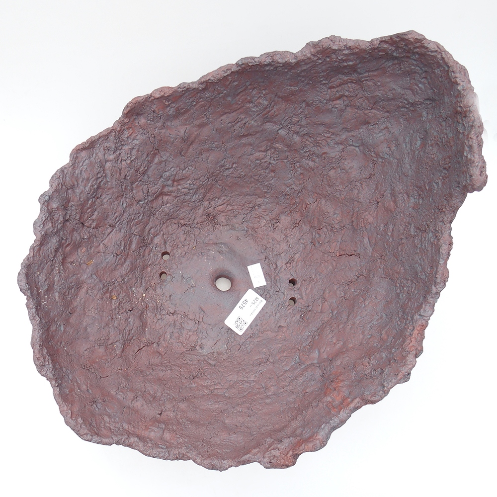Keramikschale 31 x 30 x 23 cm, braun Farbe