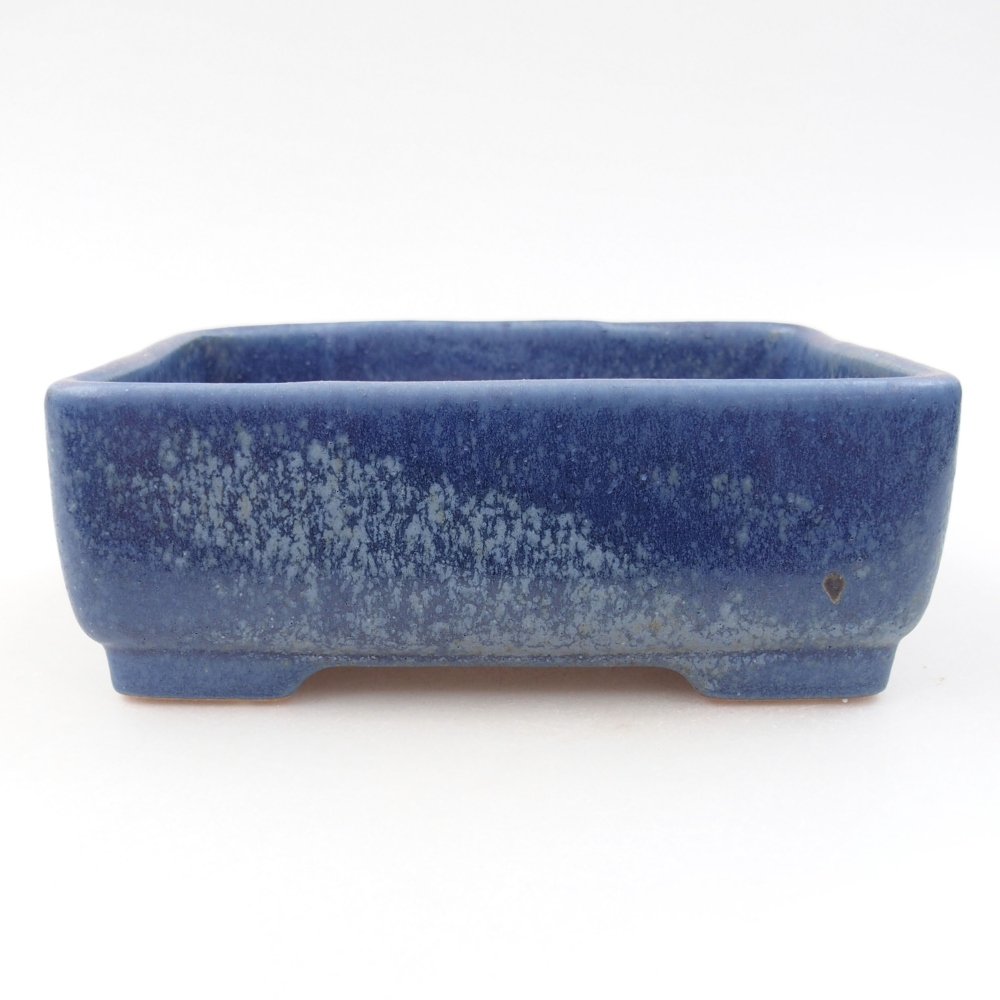 Keramik-Bonsaischale 14,5 x 11 x 5,5 cm, Farbe blau