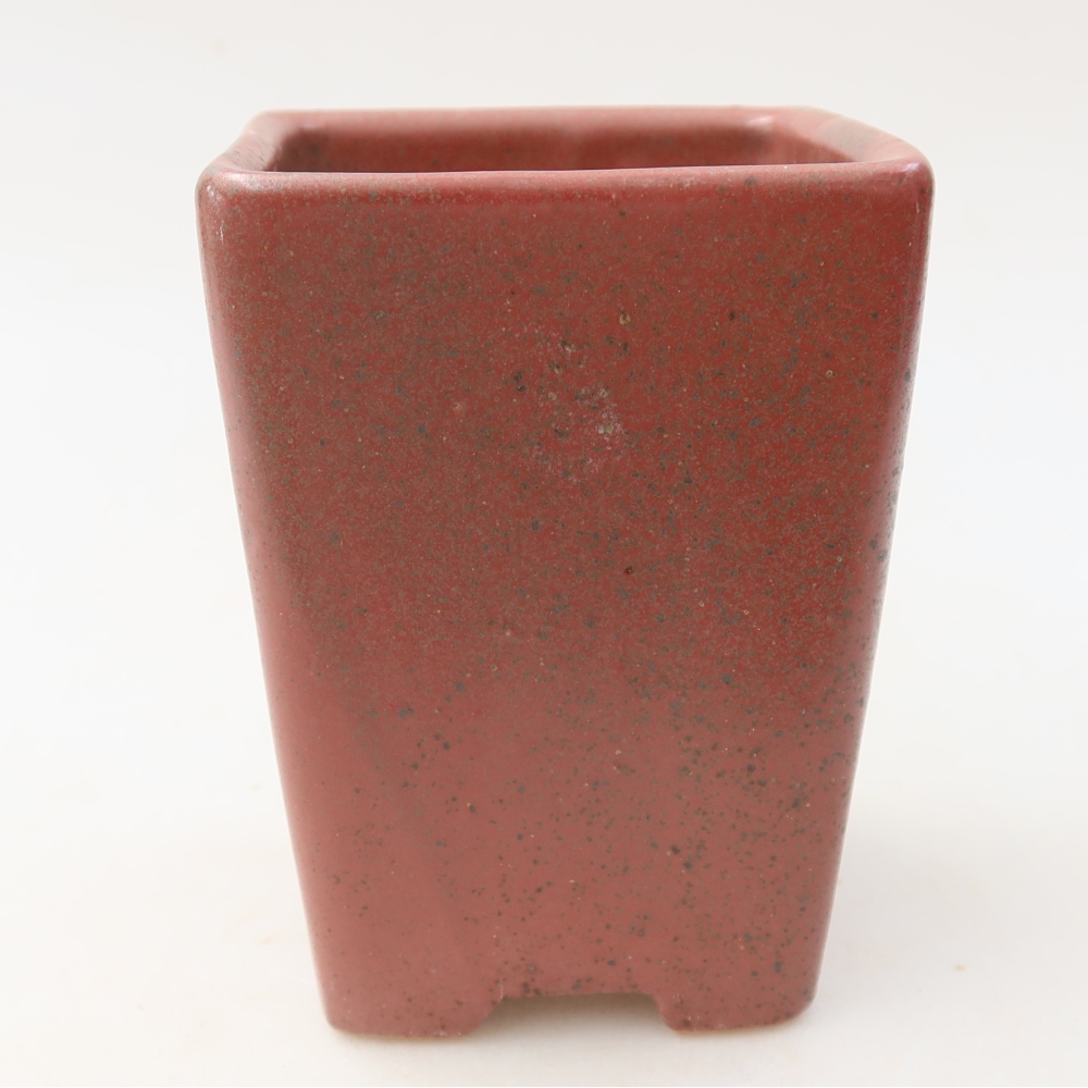 Bonsai-Schale aus Keramik, 7,5 x 7,5 x 10,5 cm, Farbe: Rosa