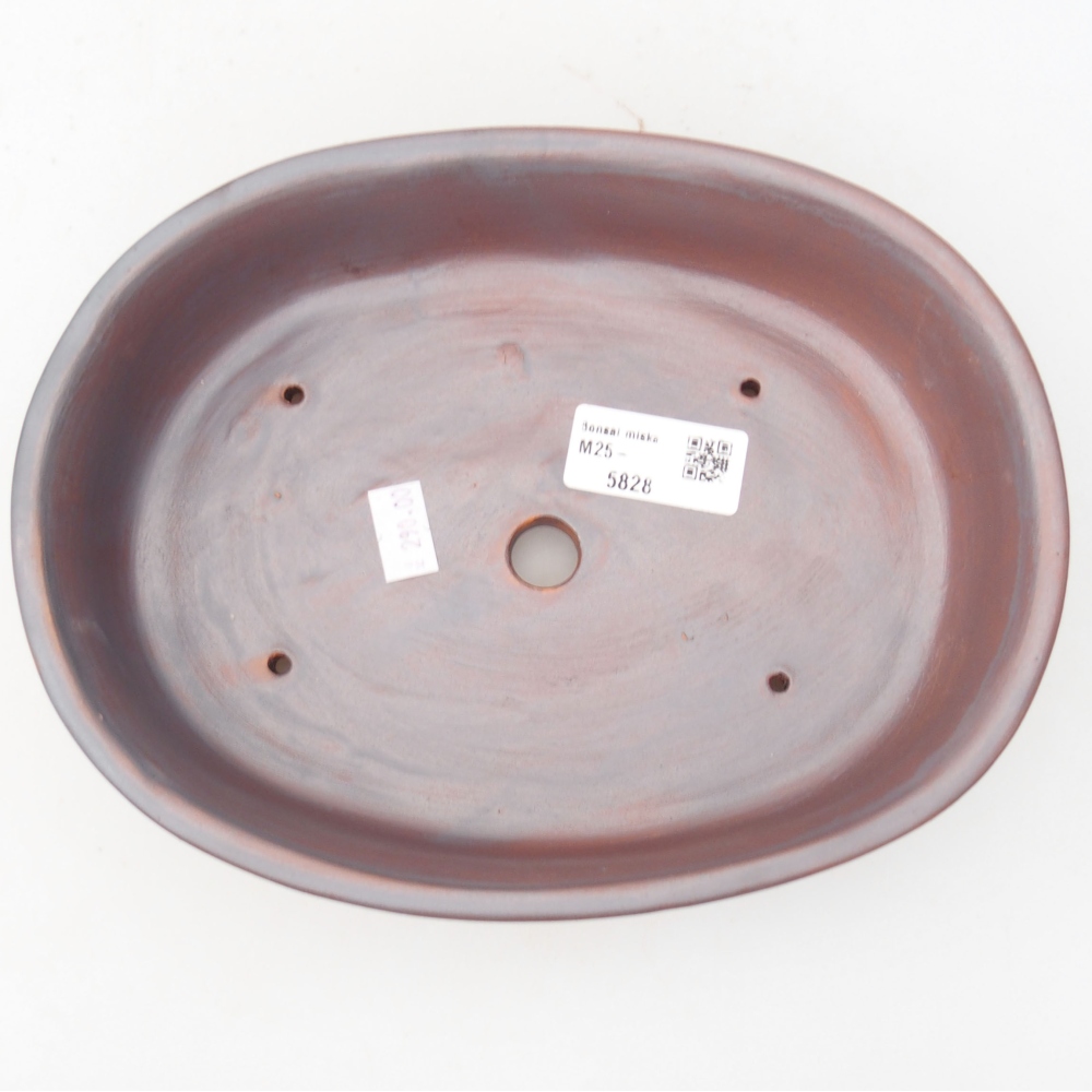 Keramik-Bonsaischale 22 x 17 x 5 cm, Farbe metallische