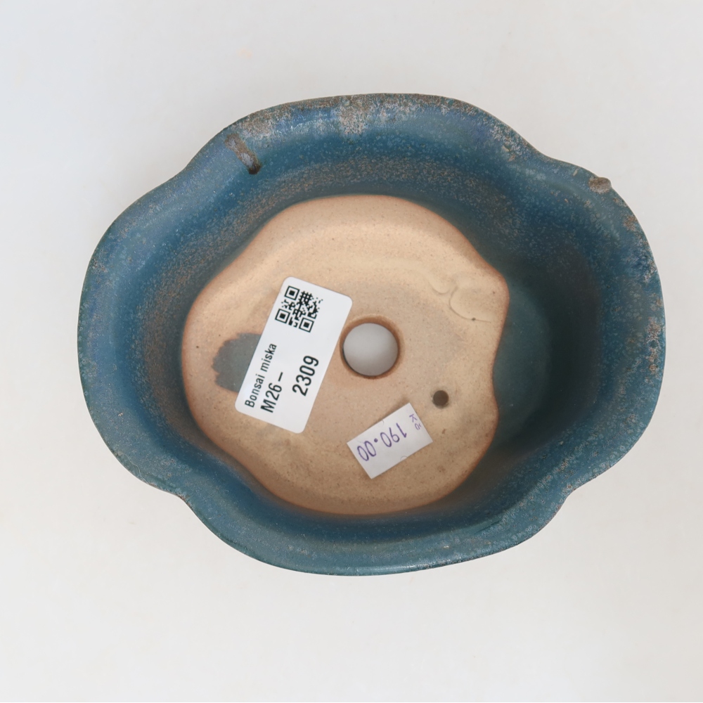 Keramik-Bonsai-Schale 13,5 x 11 x 6 cm, Farbe: Blau