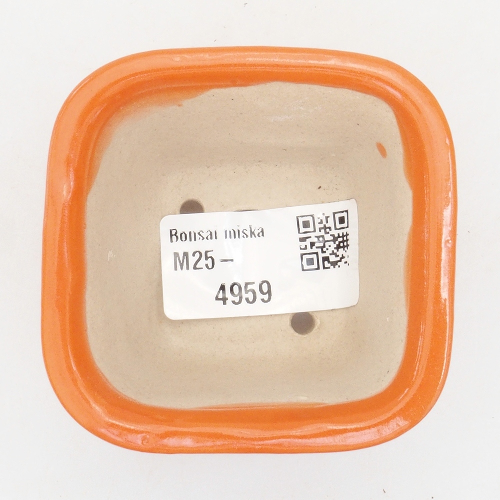 Mini aus Keramik, 6 x 6 x 4,5 cm, orange