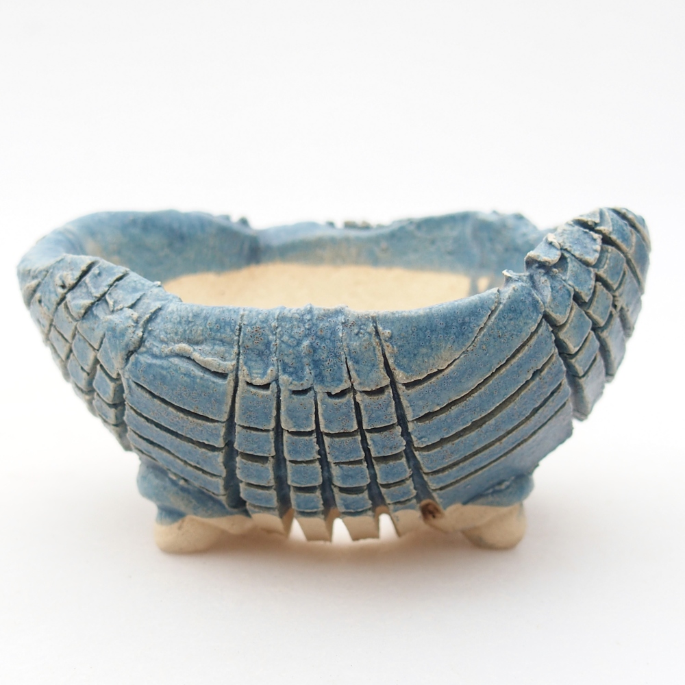 Keramikschale 9 x 9 x 5 cm , Farbe blau