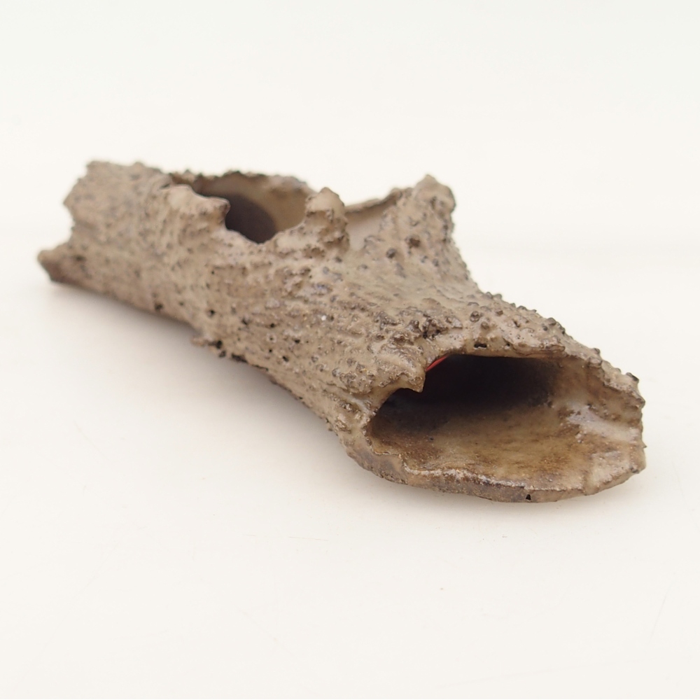 Keramikschale 15 x 5 x 3 cm , Farbe beige