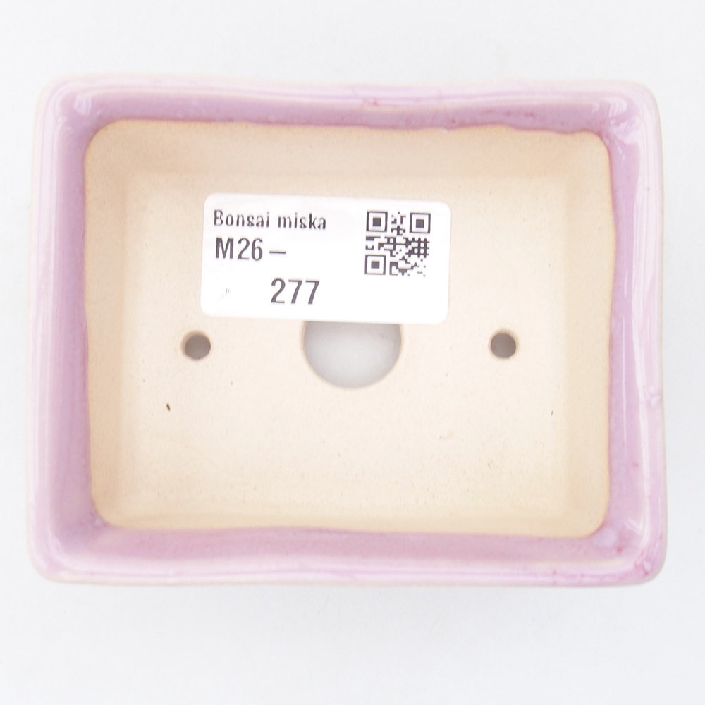 Mini-Bonsaischale 9 x 7 x 3,5 cm, rosa