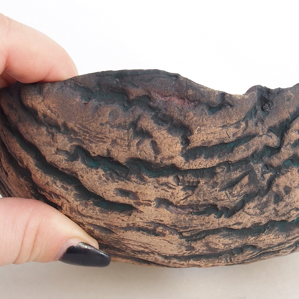 Keramikschale 15,5 x 15,5 x 7 cm , Farbe grün