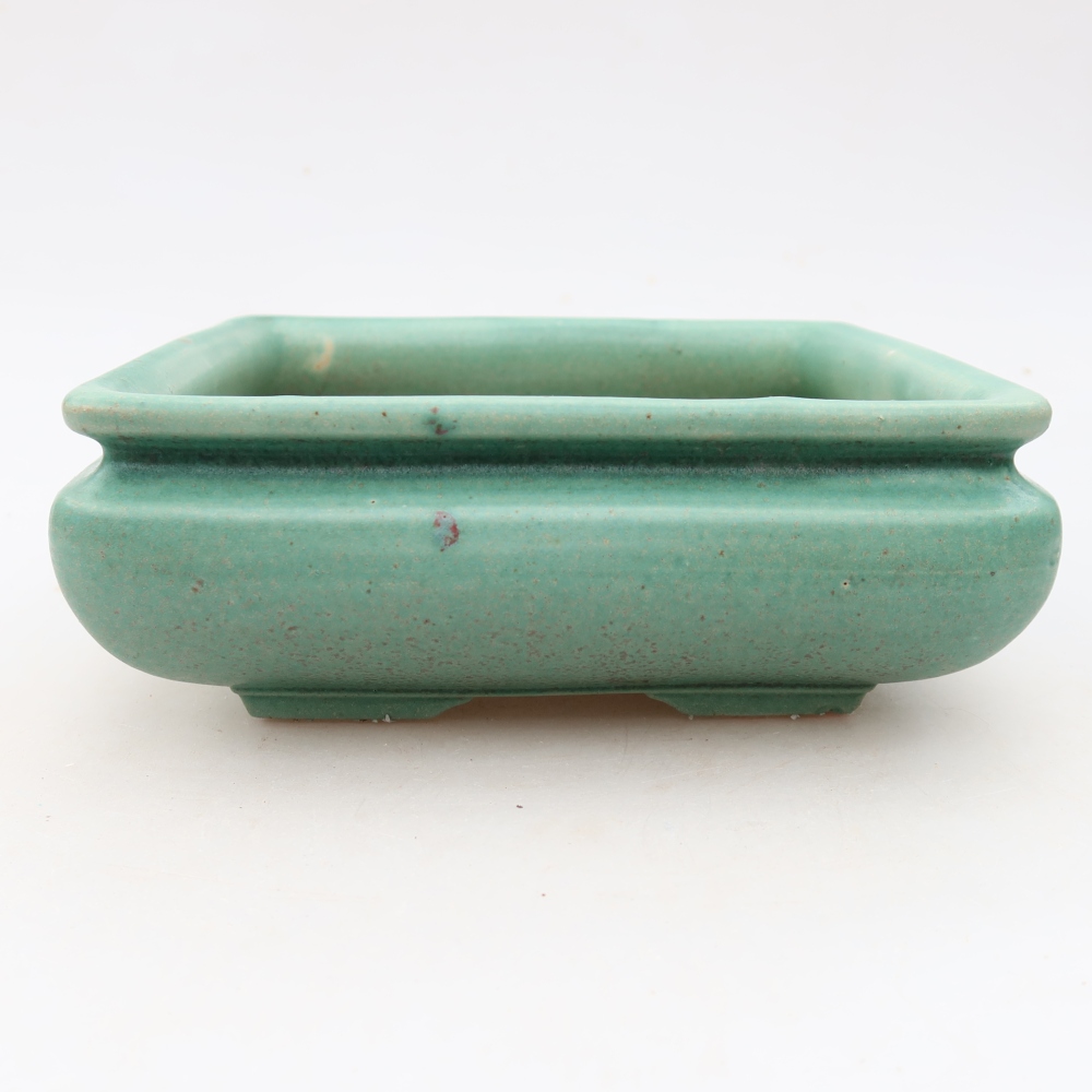 Bonsaischale aus Keramik 15,5 x 15,5 x 6 cm, grün