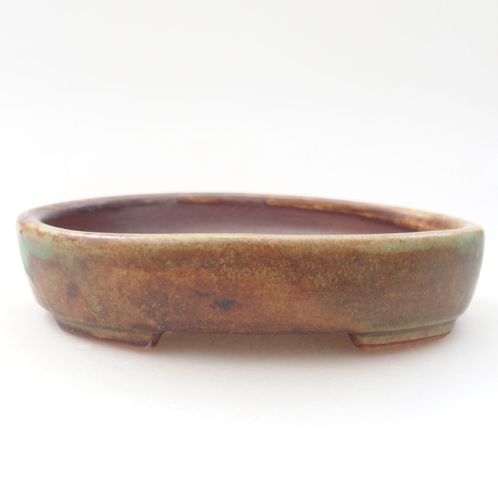 Keramik-Bonsaischale  11,5 x 9 x 2,5 cm, Farbe Grün
